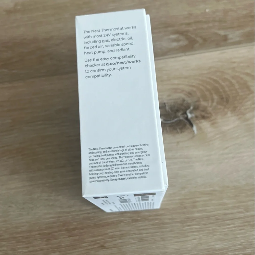 NWT Google Smart Nest Thermostat in Snow